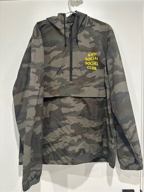 Anti Social Social Club Camo Anorak - Large
